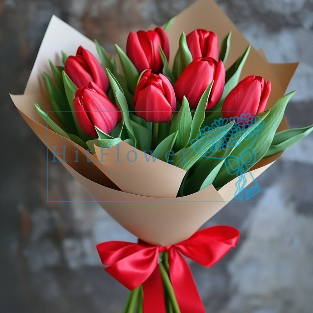 Букет цветов из: Тюльпаны